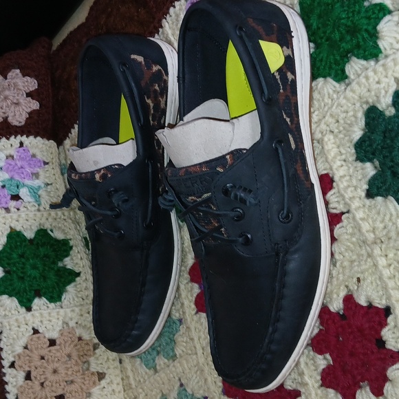 Sperry Songfish Leather Animal Black - Picture 7 of 9